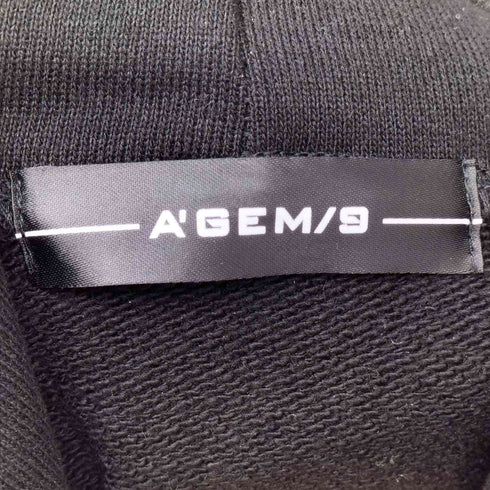 エージェムナイン AGEM/9 刺繍加工 ジップアップパーカー メンズ FREE